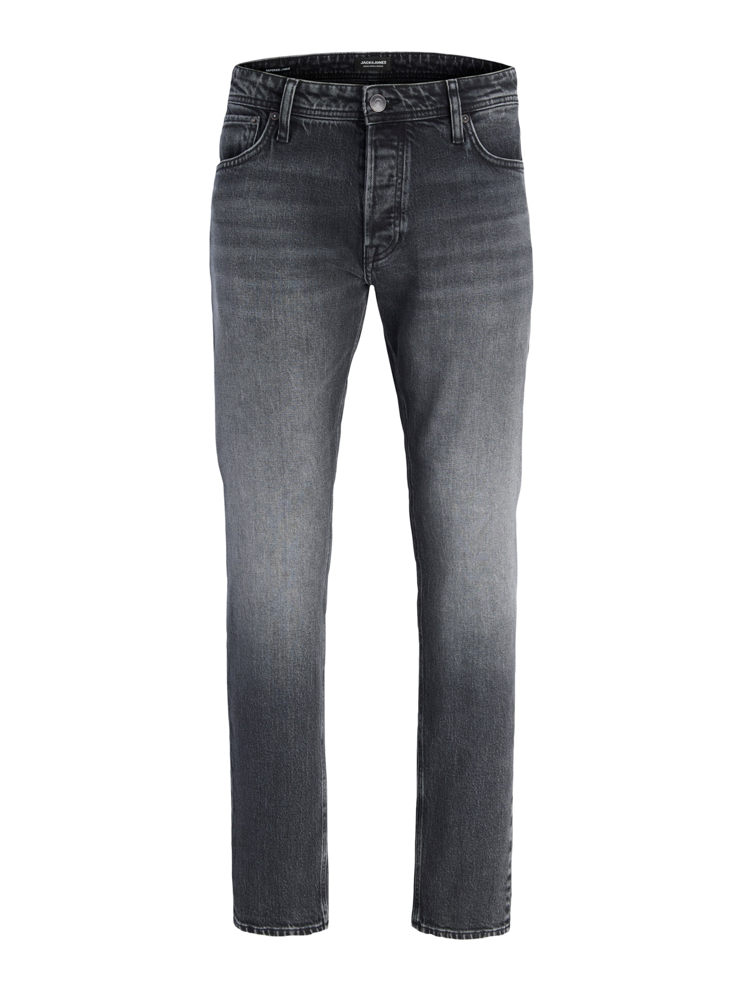 JACK & JONES Slimfit Jeans 'JJIMIKE JJORIGINAL' in Zwart: voorkant