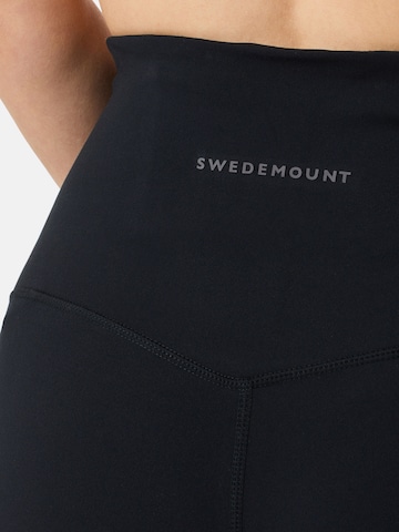 SWEDEMOUNT Skinny Sportbroek 'Core' in Zwart