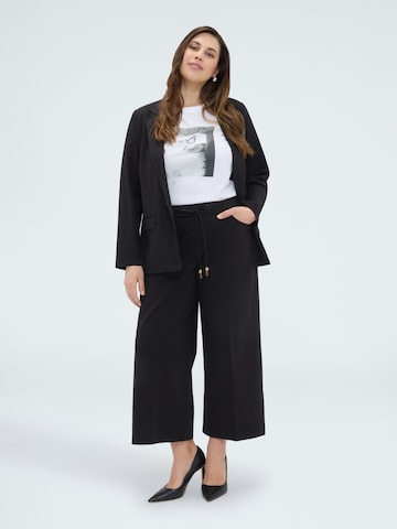 Effilé Pantalon Fiorella Rubino en noir