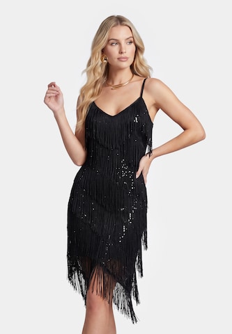 faina - Vestido de gala en negro: frente