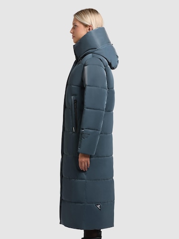 khujo Winter coat 'Soulani5 Shiny' in Blue
