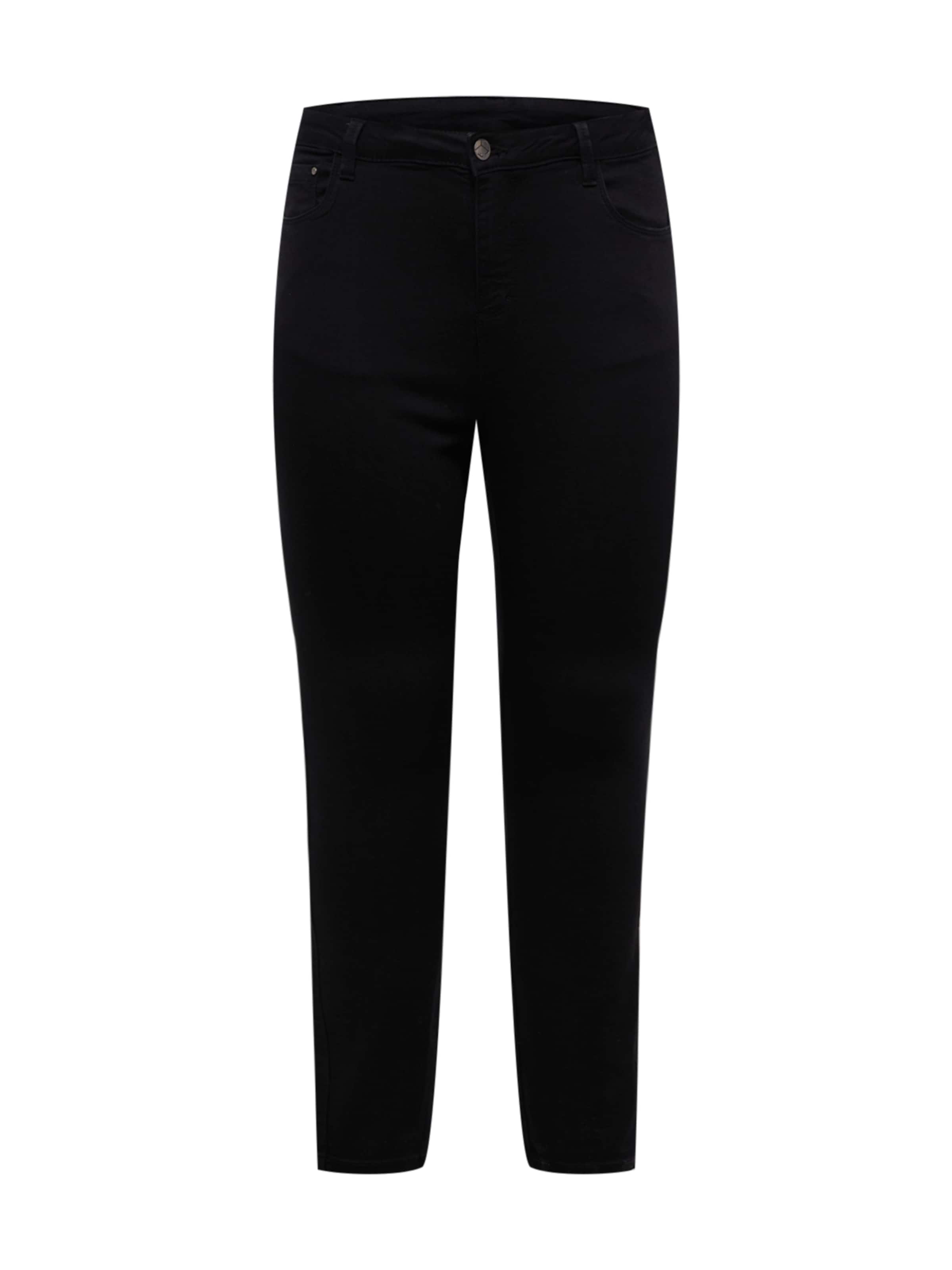 Regular Jeans 'Willa' de la KAFFE CURVE pe negru: față