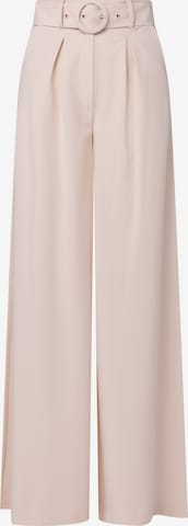 LaurellaWide Leg/ Široke nogavice Hlače s naborima - roza boja: prednji dio
