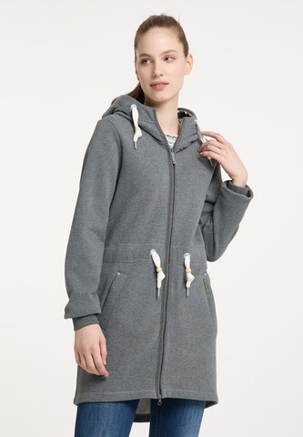 Schmuddelwedda Sweatjacke in Grau: Vorderseite