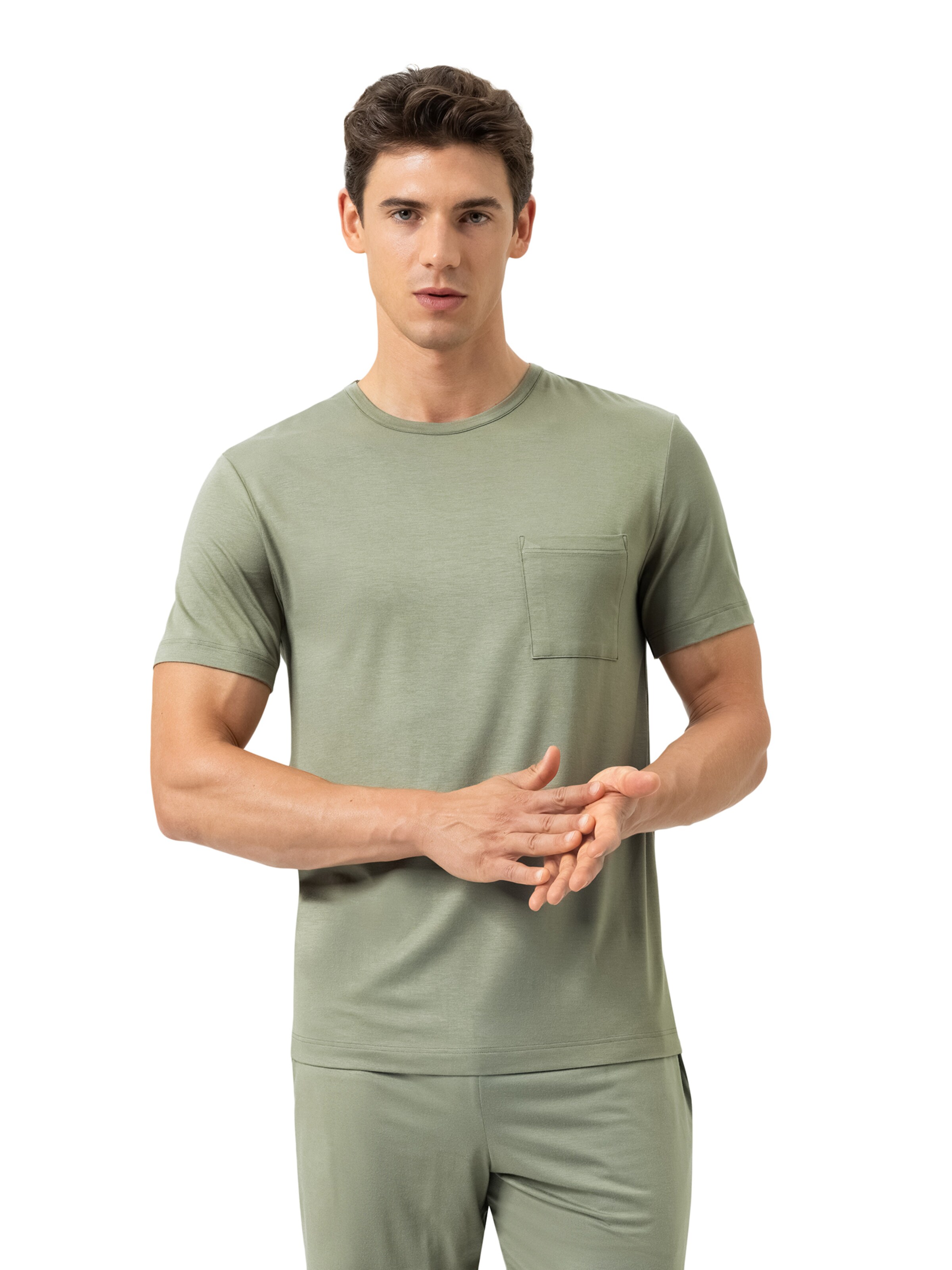 Mey Shirt 'Jefferson' in Green: front