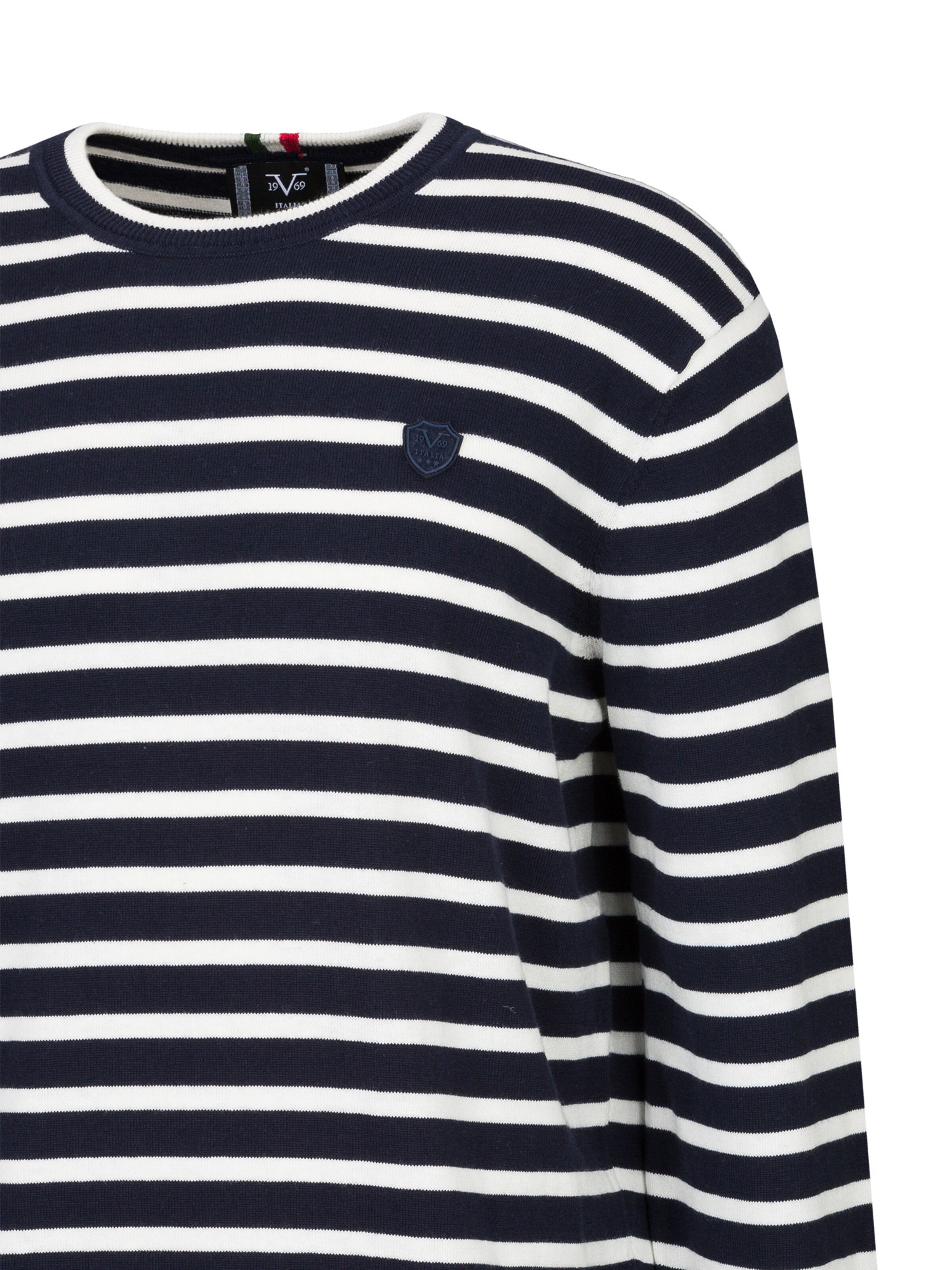 19V69 ITALIA Pullover 'Macario' in Blau