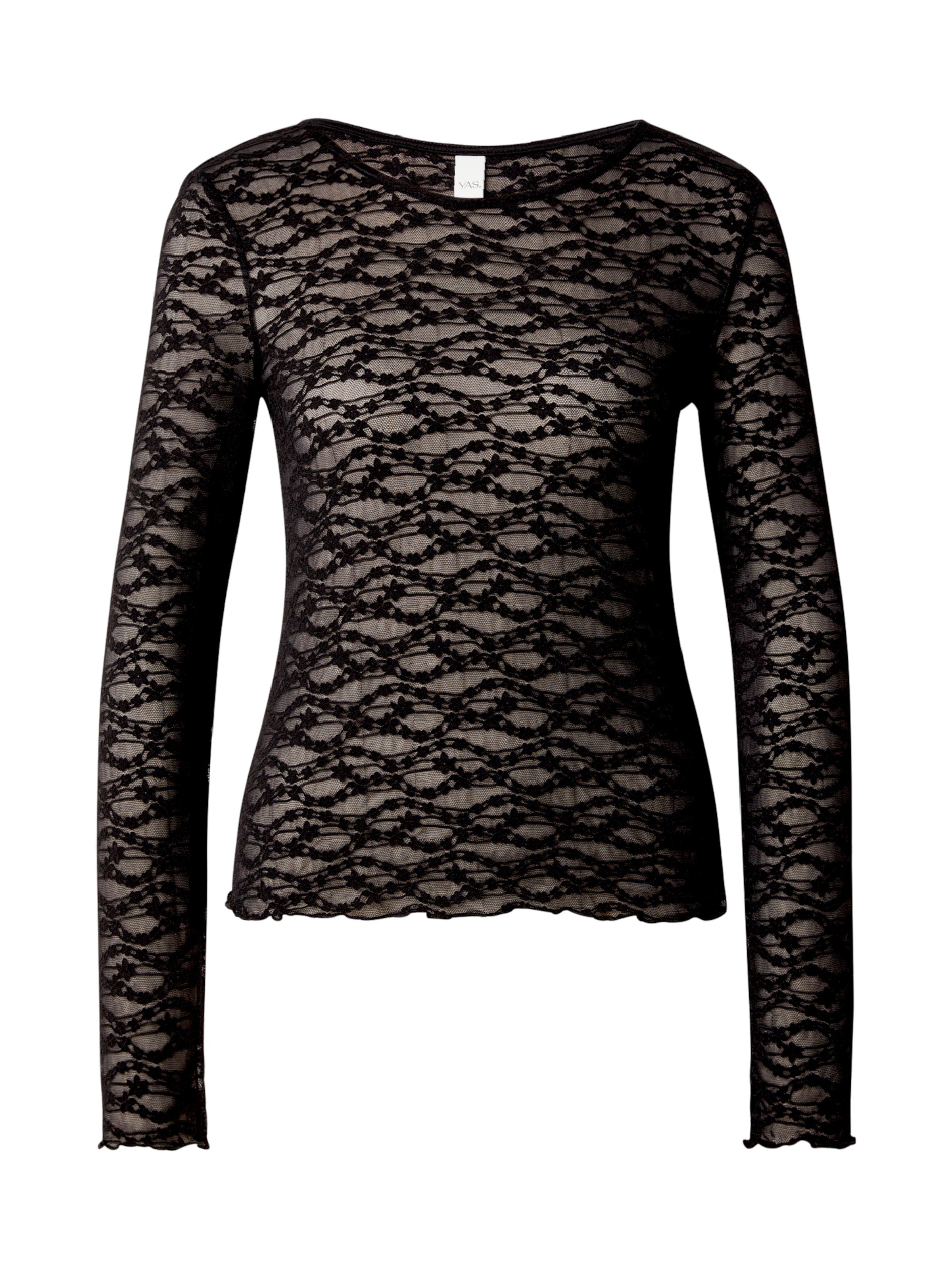 YAS Shirt 'YASCARA' in Black: front