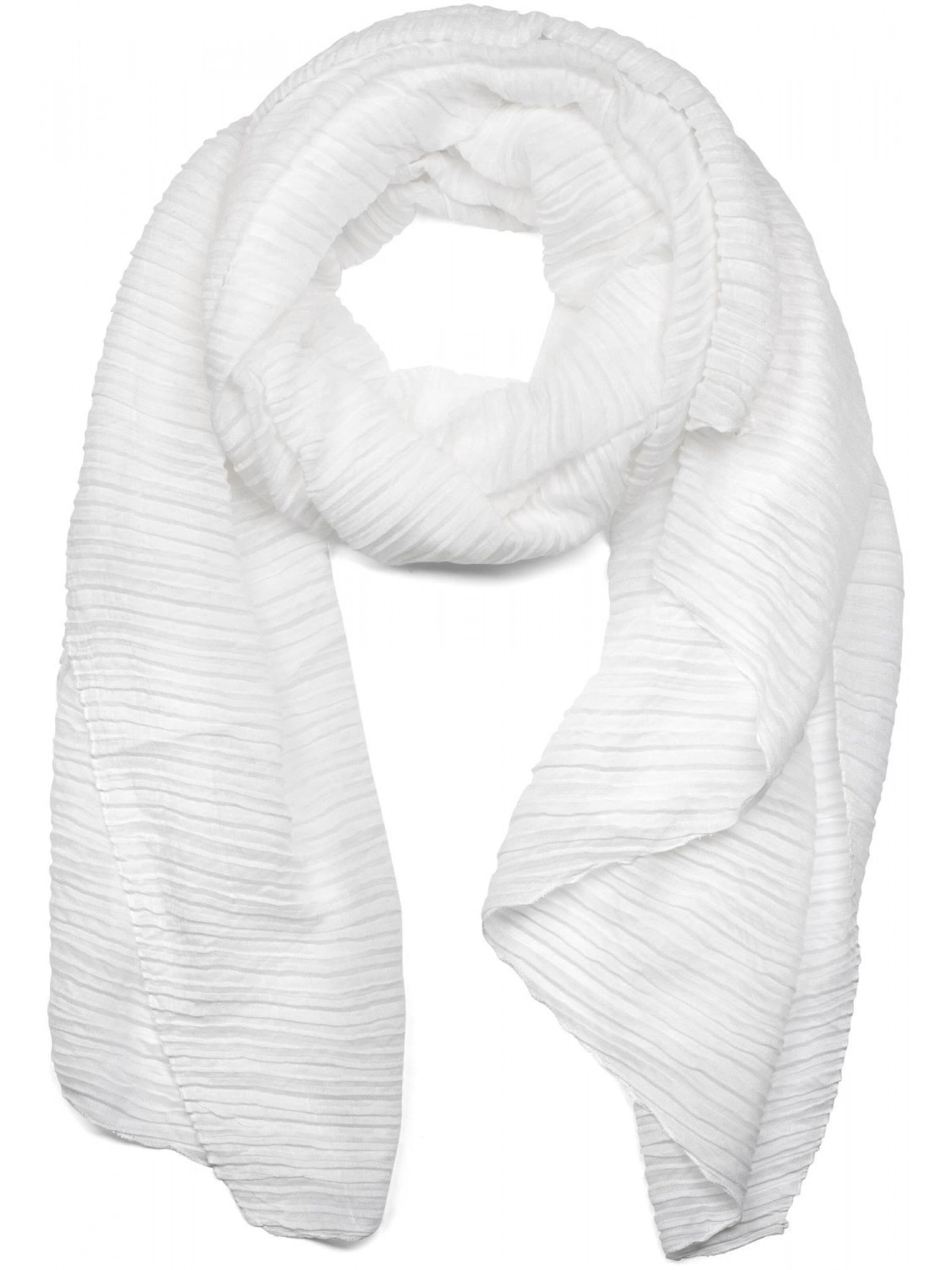 styleBREAKER Schal 'Gekreppter Unifarbener Schal'‌‌‌‌‌ in One Size in weiß, Produktansicht