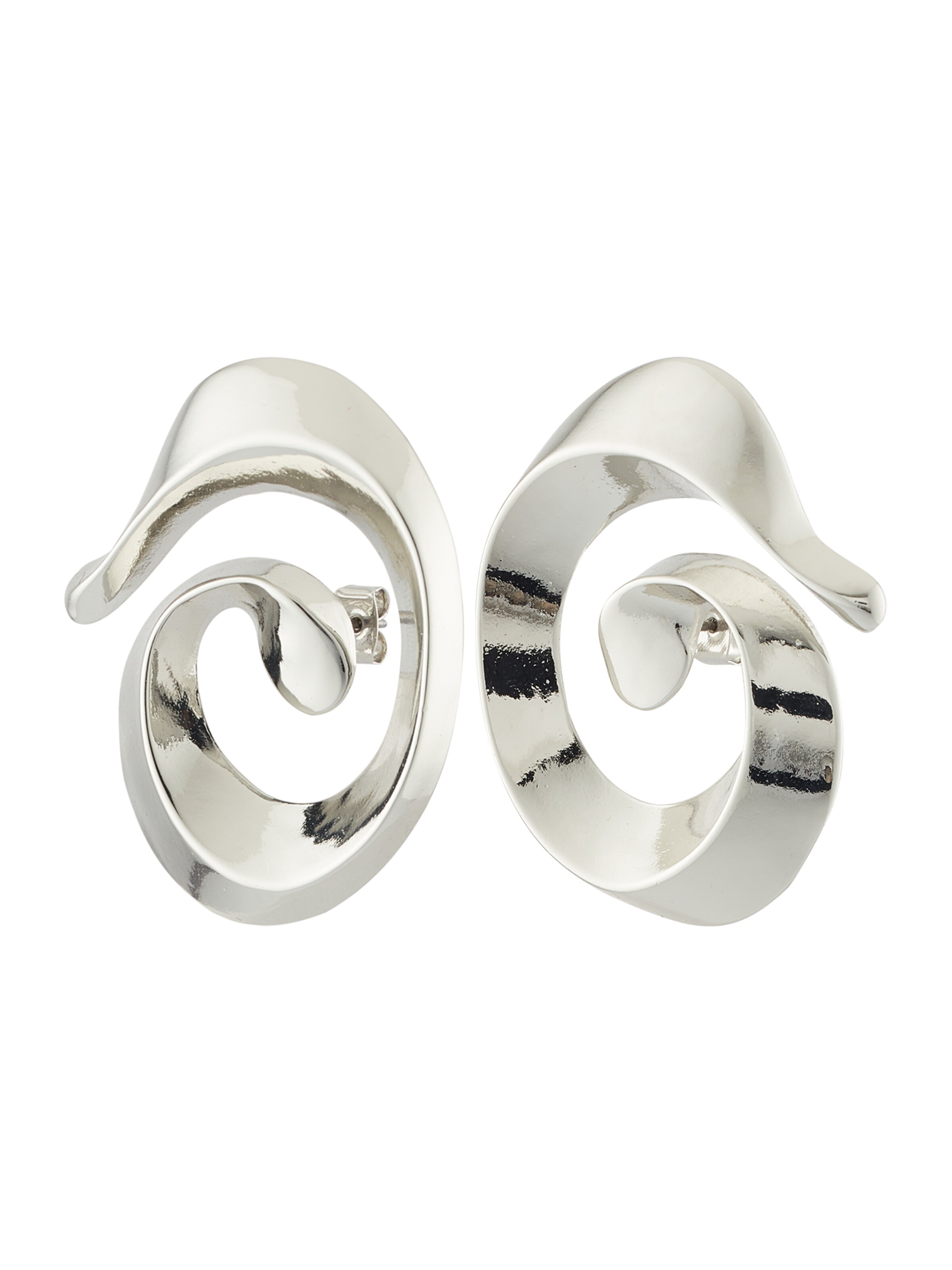 WEEKDAY Ohrringe 'Twist' in Silber: Vorderseite