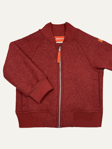 LiVi BERLIN Winterjacke 'BOMBERJACKE AUS WALK Lava' in Rot