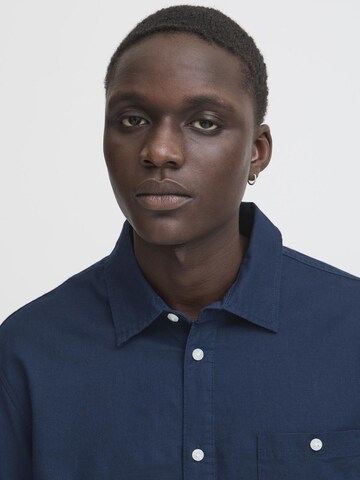Regular fit Camicia ' BHBAY LINEN ' di BLEND in blu