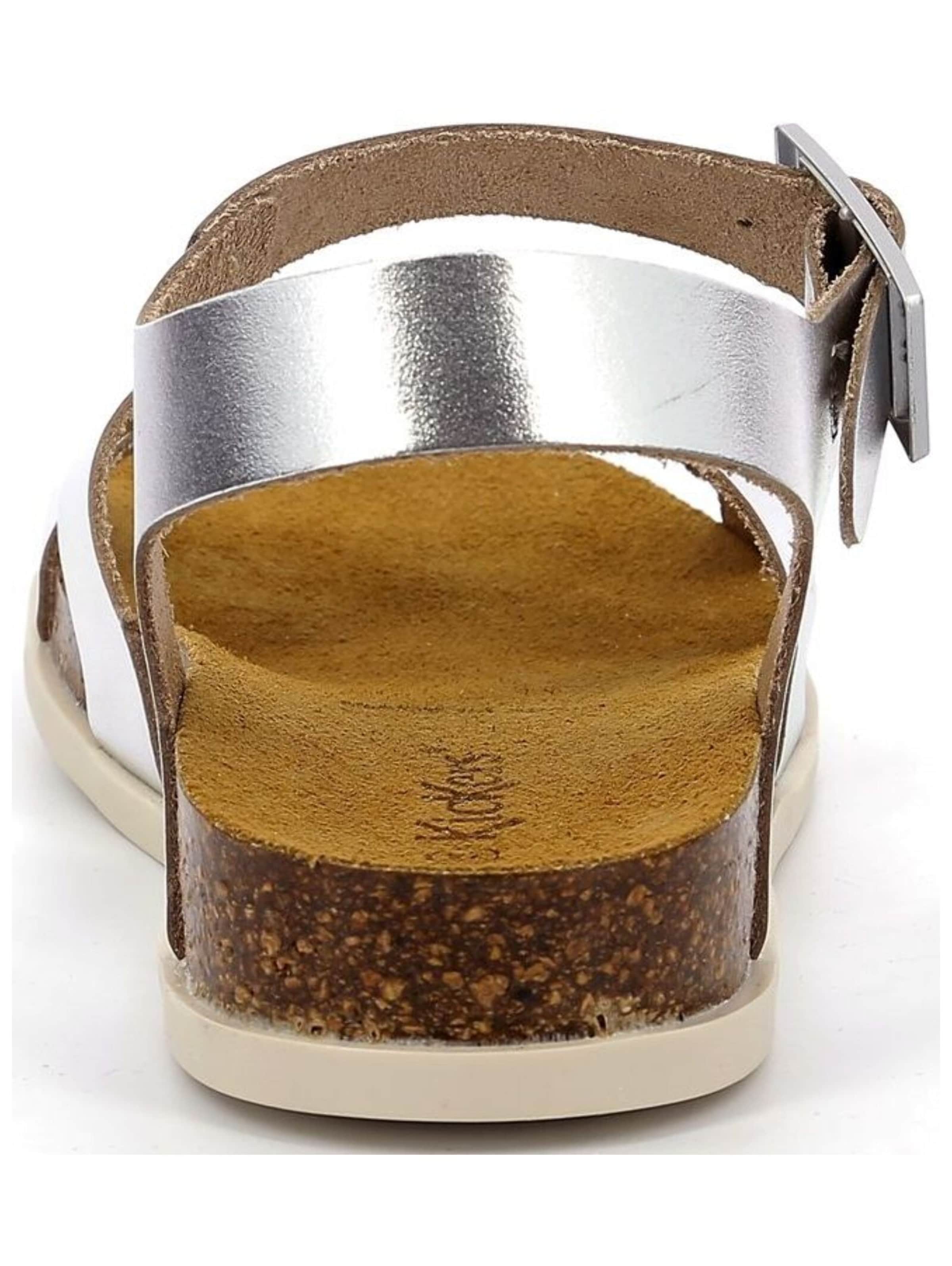 Sandales à lanières Kickers en argent