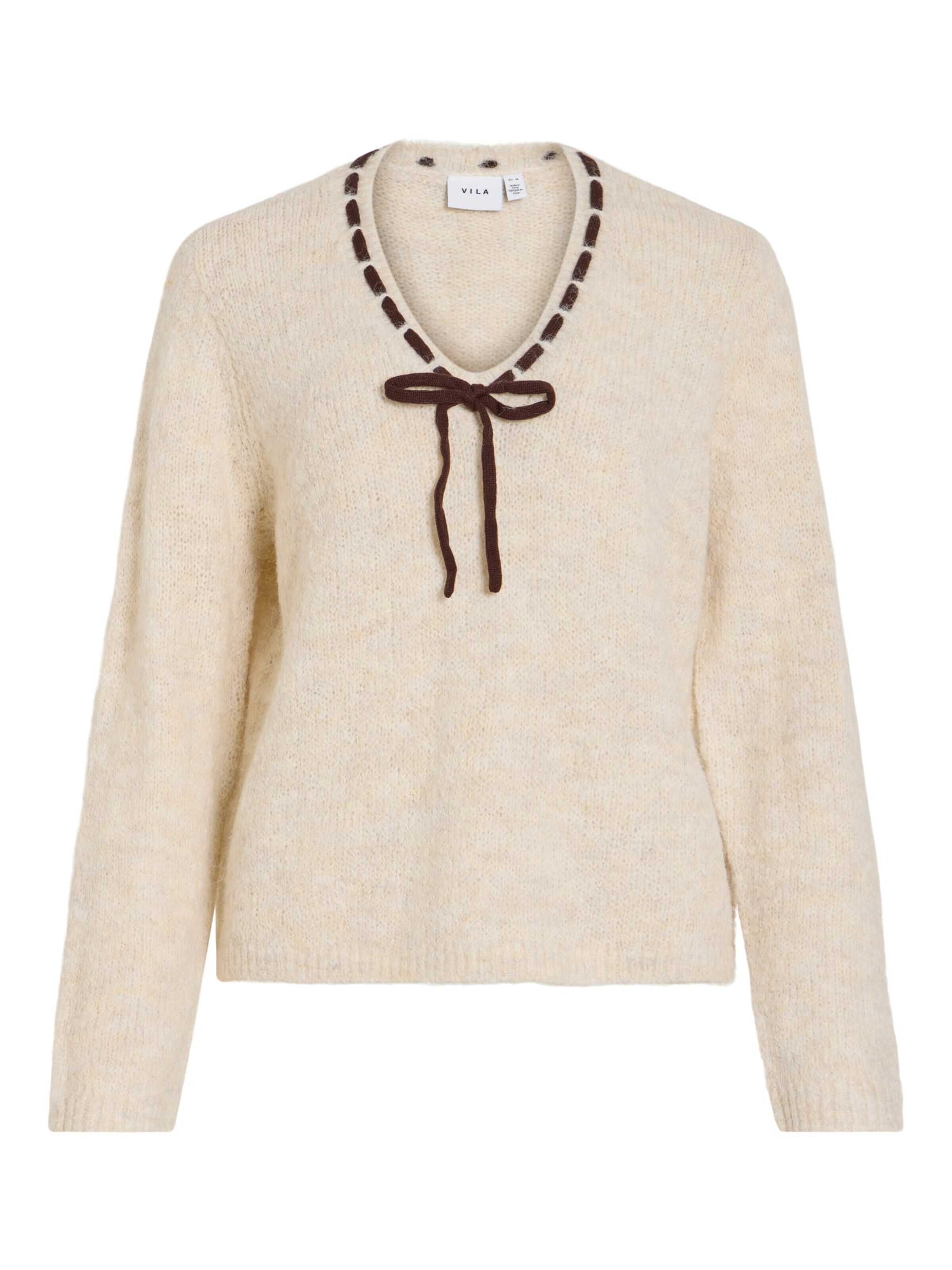 VILA Trui 'Naye' in Beige: voorkant
