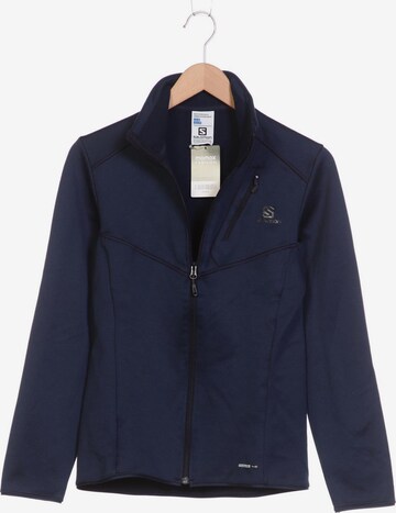 SALOMON Sweatshirt & Zip-Up Hoodie in S in Blue: front