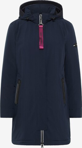 Barbara Lebek Between-Seasons Coat in Blue: front