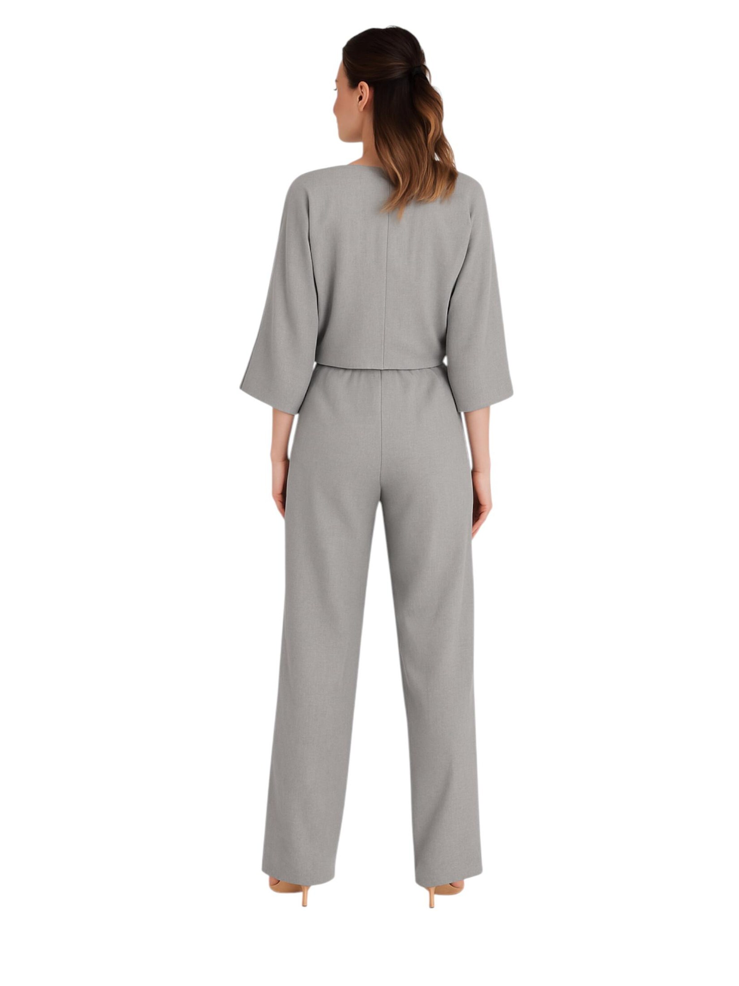 fashionshowcase Wide leg Broek 'LIRIN' in Grijs