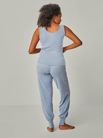 Tops en tricot 'TOP BLOSSOM - Geripptes Merino Top mit Rundhals' YOU LOOK PERFECT en bleu
