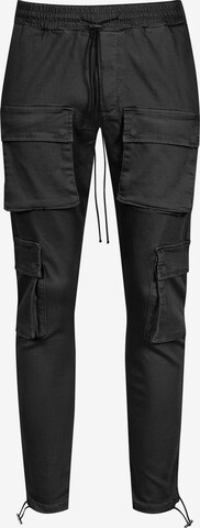 2Y Premium Regular Cargo Pants 'ELIAS' in Black: front