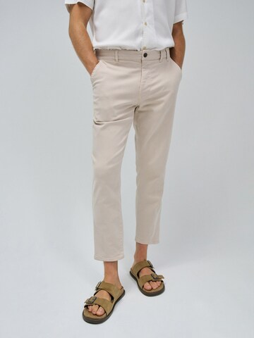 Salsa Jeans Slim fit Chino trousers in Beige: front