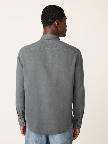 Next Regular fit Button Up Shirt in Grey