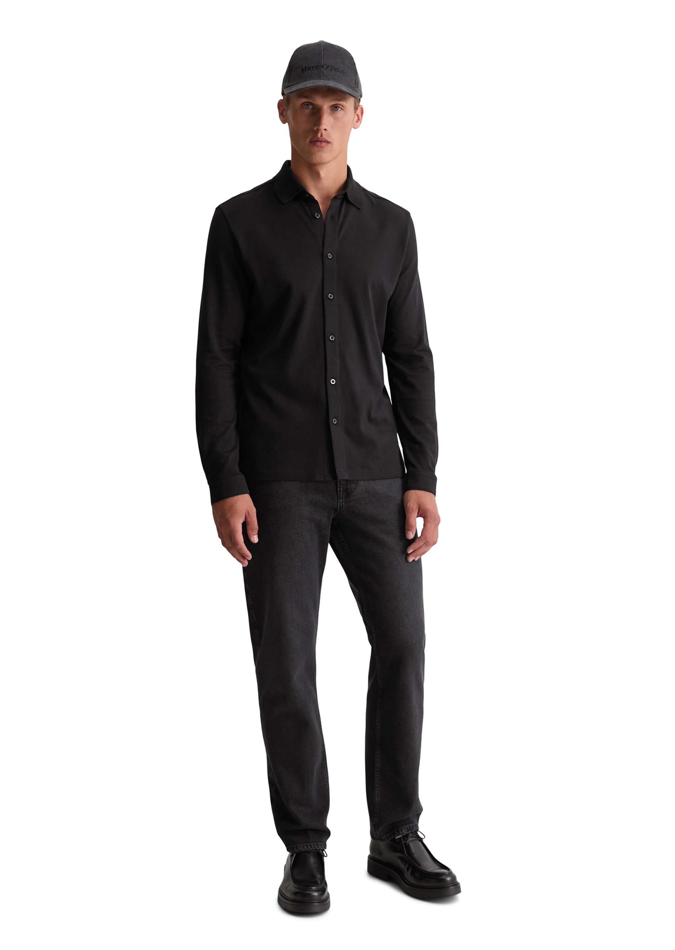 Marc O'Polo Regular fit Overhemd in Zwart