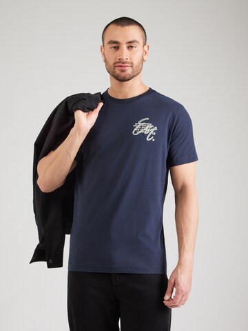 LERROS Shirt 'Serafino' in Blauw: voorkant