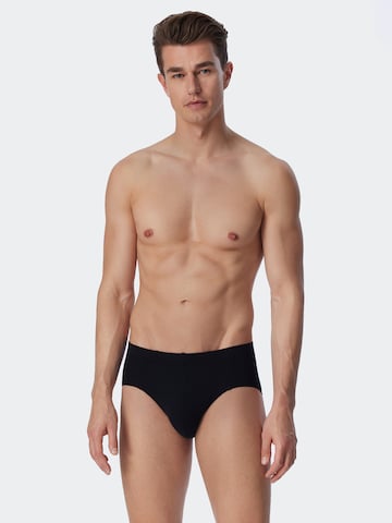 SCHIESSER Slip in Schwarz: Vorderseite