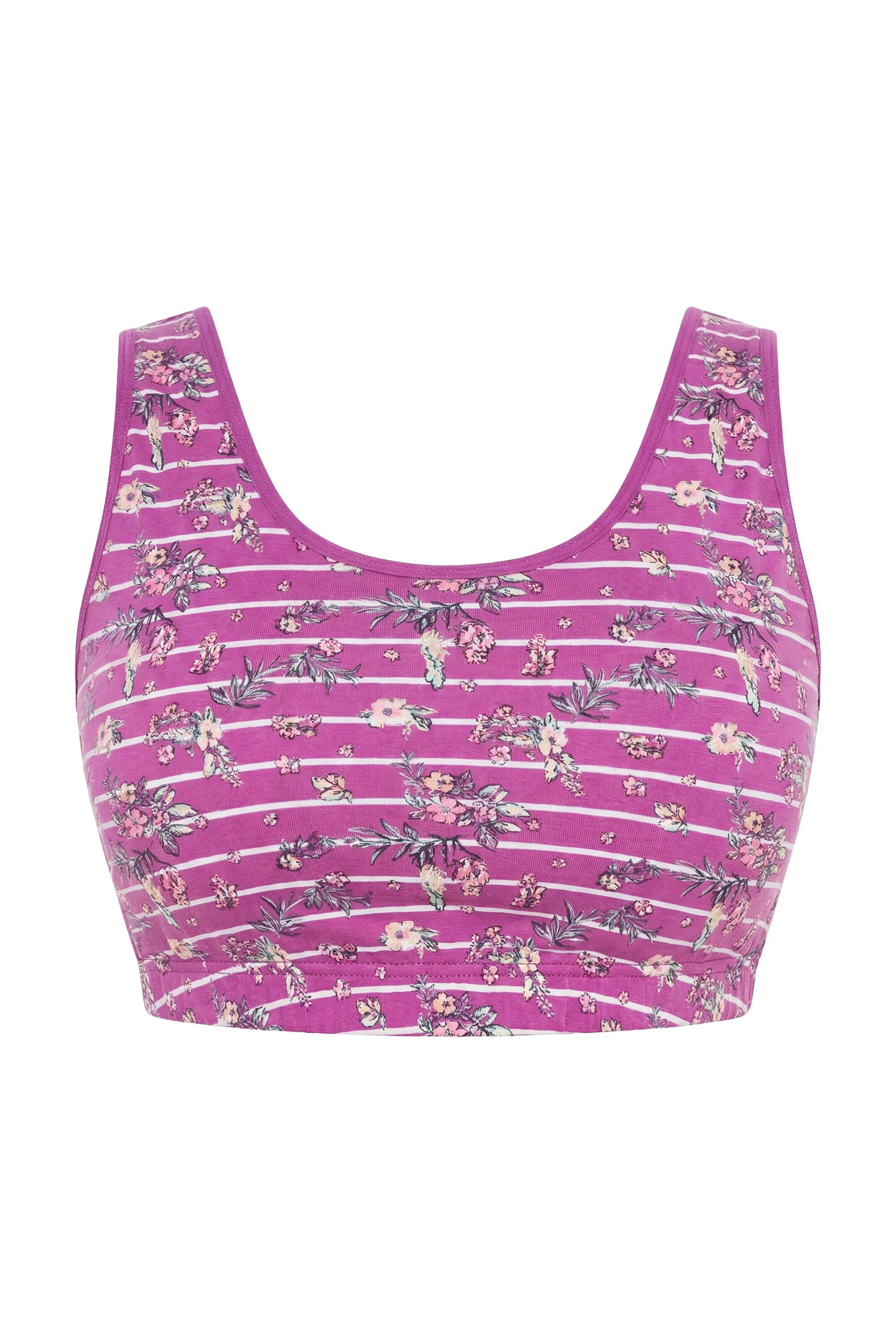 Ulla Popken Bustier BH in Pink: Vorderseite