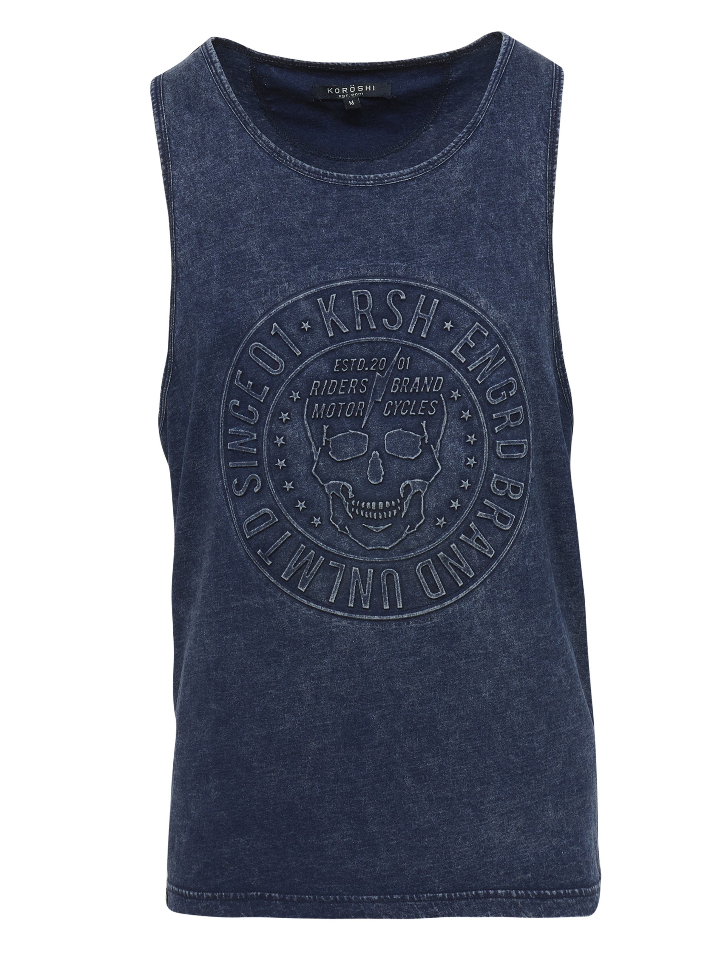 KOROSHI Tričko - Modrá: predná strana