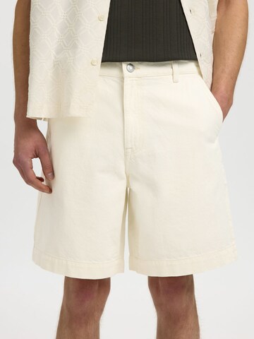 Loosefit Jeans di SELECTED in beige: frontale