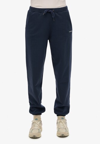 Superdry Tapered Pants in Blue: front