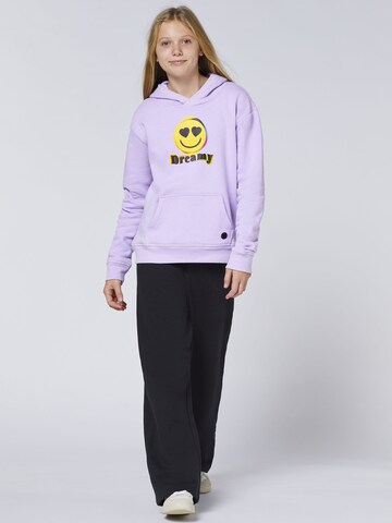 emoji Sweatshirt in Lila
