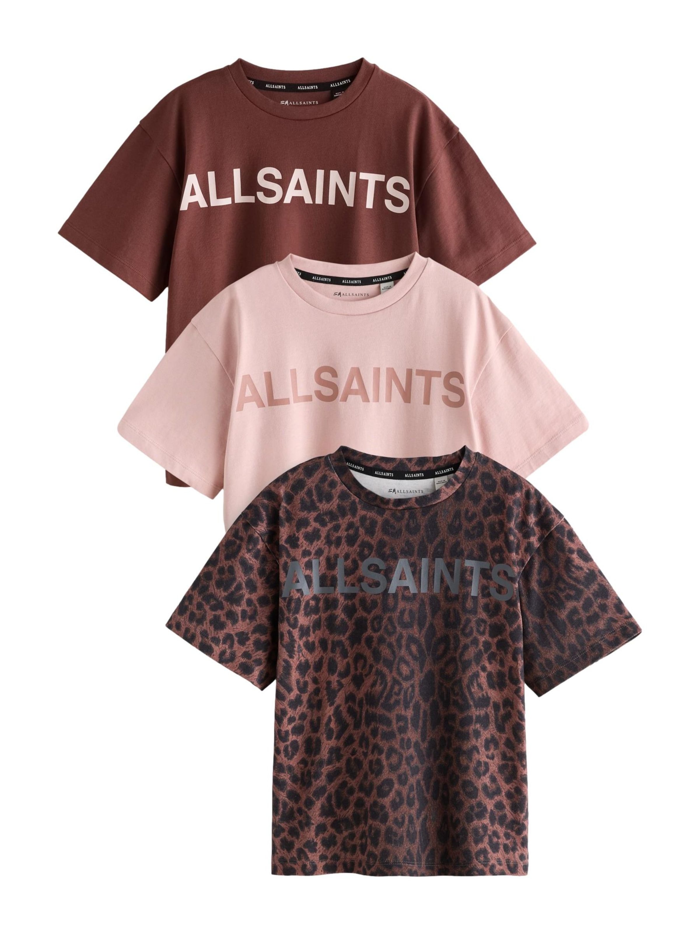 T-Shirt smALLSAINTS en marron : devant