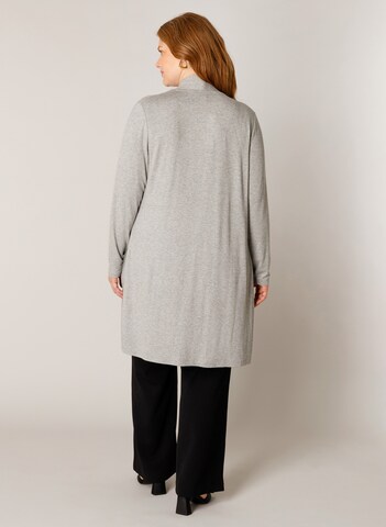 BASE LEVEL CURVY Knit Cardigan in Grey