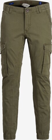 Effilé Pantalon 'Paul' Jack & Jones Junior en vert : devant