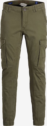 Jack & Jones Junior Tapered Pants 'Paul' in Green: front