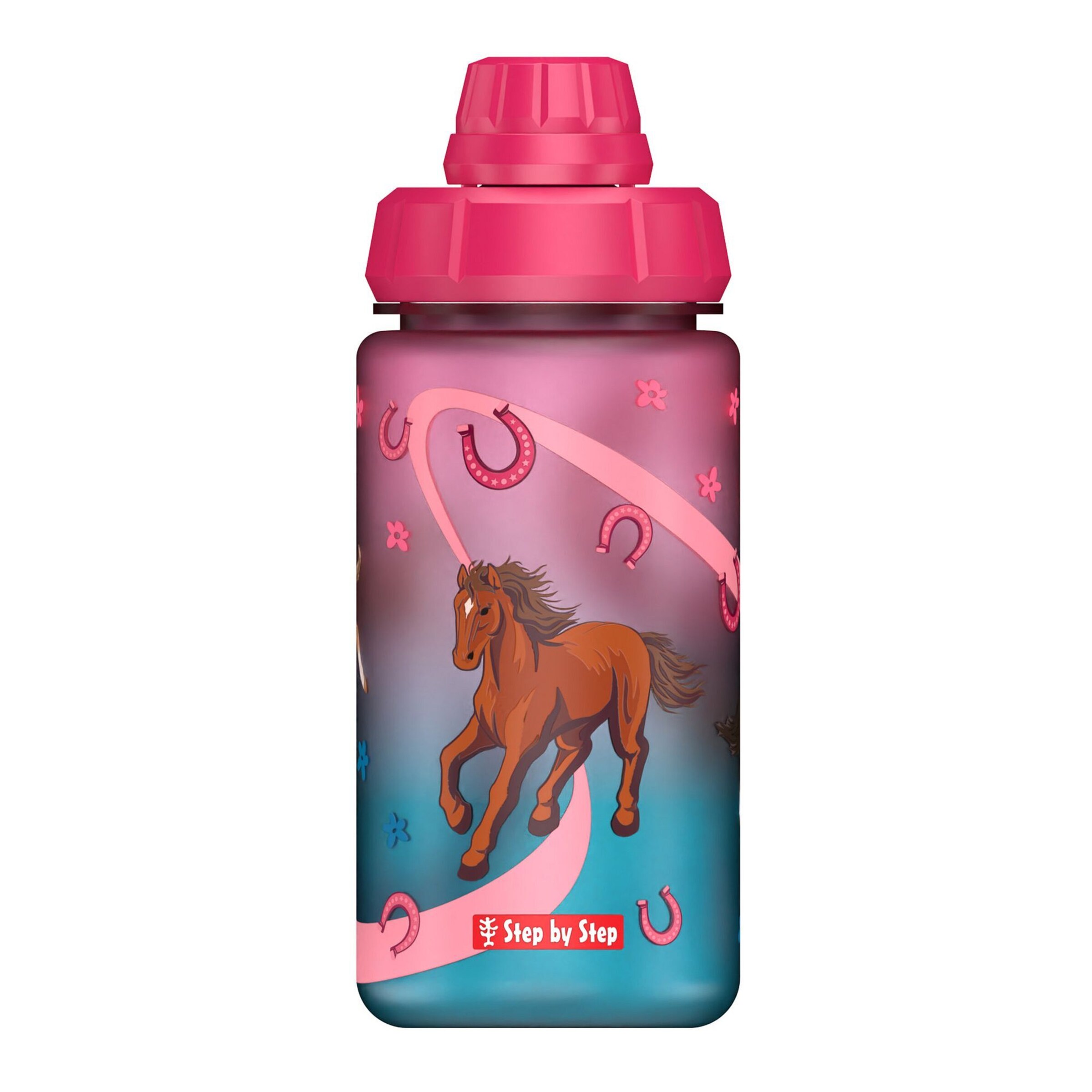 STEP BY STEP Trinkflasche in Rot: Vorderseite