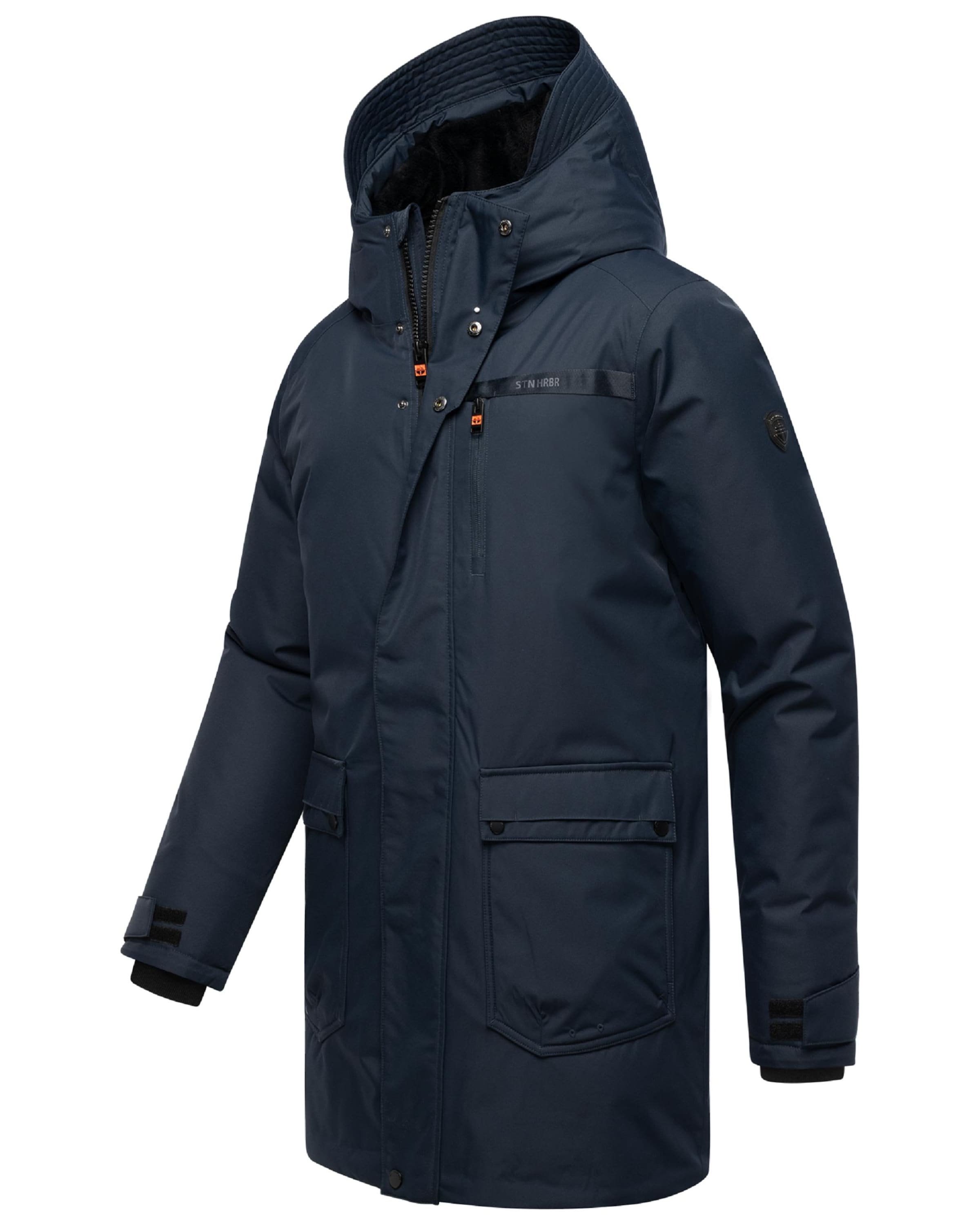 STONE HARBOUR Wintermantel 'Netaan XX' in Blau