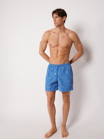CALZEDONIA Regular Badeshorts in Blau