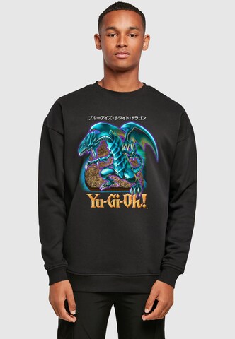 Merchcode Sweatshirt 'Yu-Gi-Oh! - Dragon' in Zwart: voorkant