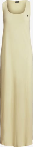 Polo Ralph Lauren Midikleid ' Whisper Weight Cotton ' in Gelb: Vorderseite