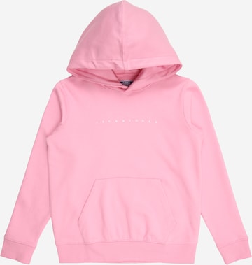 Jack & Jones Junior Sweatshirt 'JJEStar' i rosa: framsida