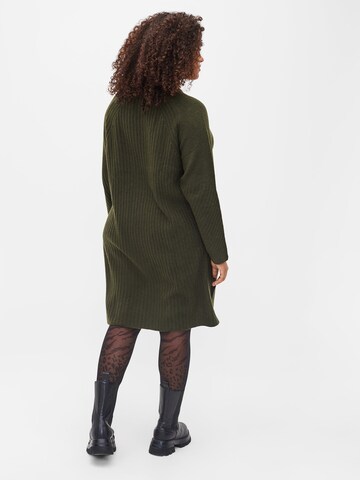 Rochie tricotat 'MCOMFY' de la Zizzi pe verde