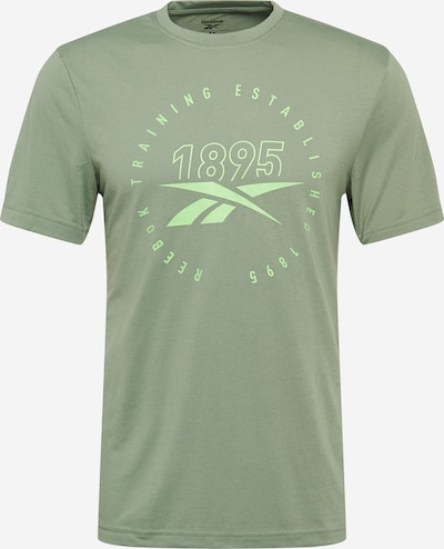 REEBOK T-Shirt in pastellgelb / pastellgrün, Produktansicht