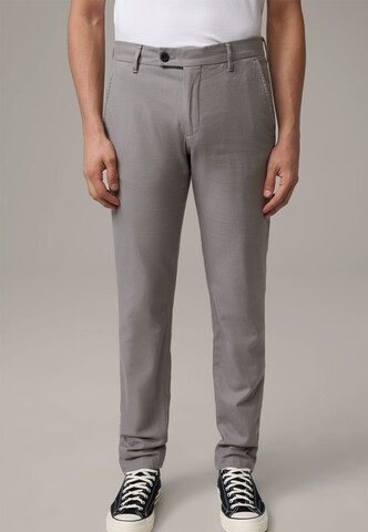 STRELLSON Slim fit Chino Pants 'Code' in Grey: front