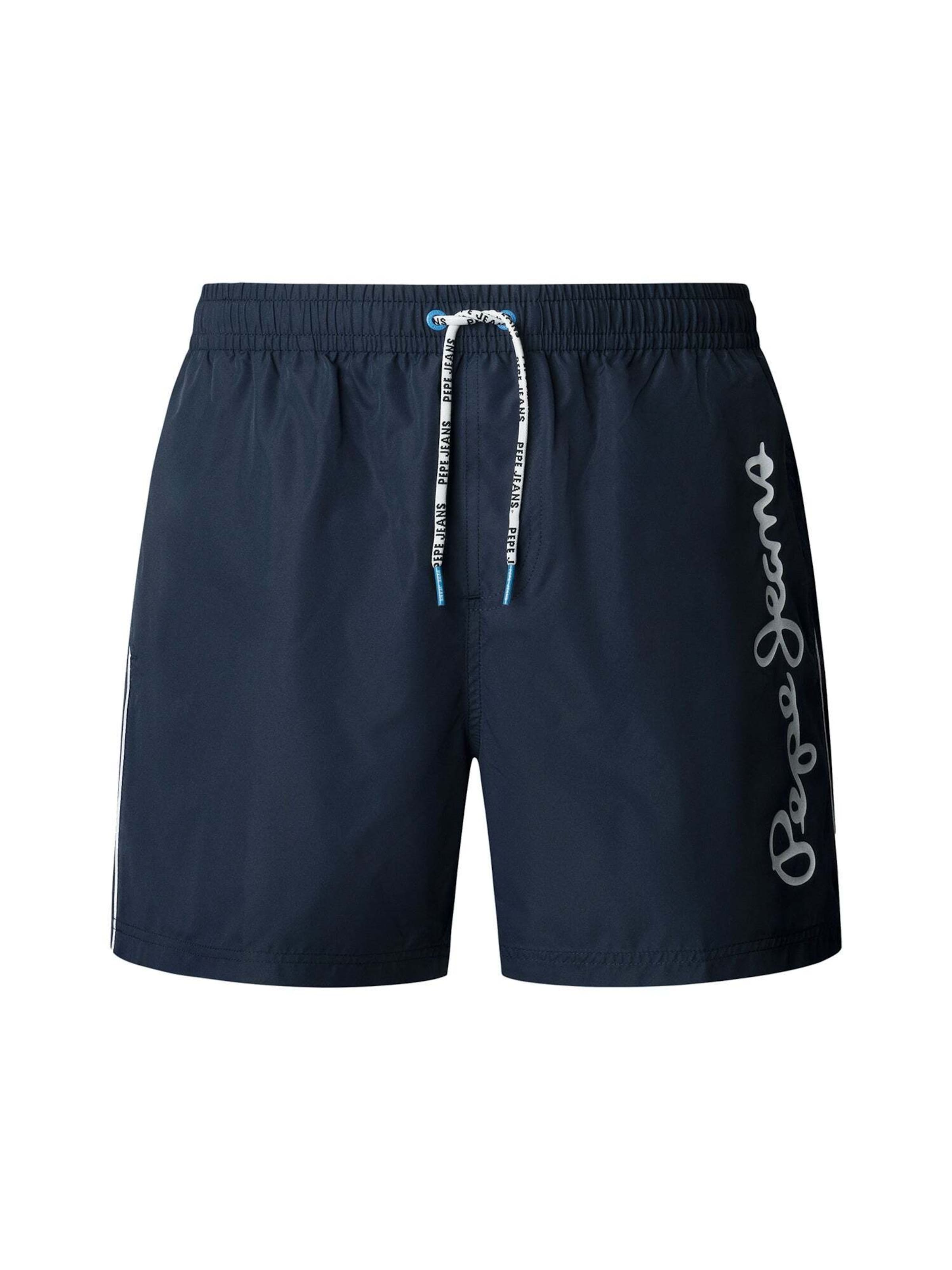 Pantaloncini da bagno Pepe Jeans di colore navy / bianco, Visualizzazione prodotti