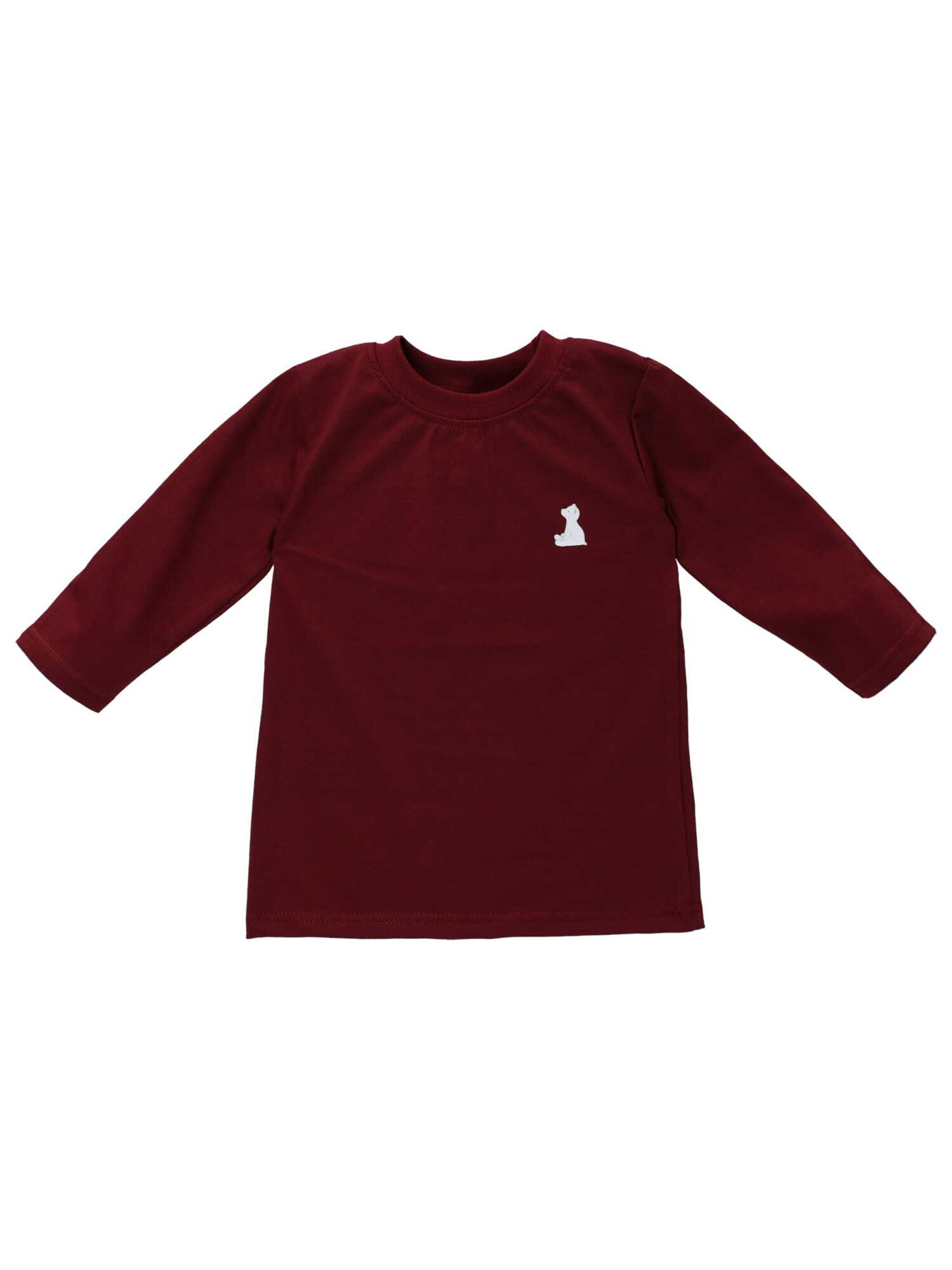 Baby Sweets Shirt 'Bruno der Eisbär' in Red: front