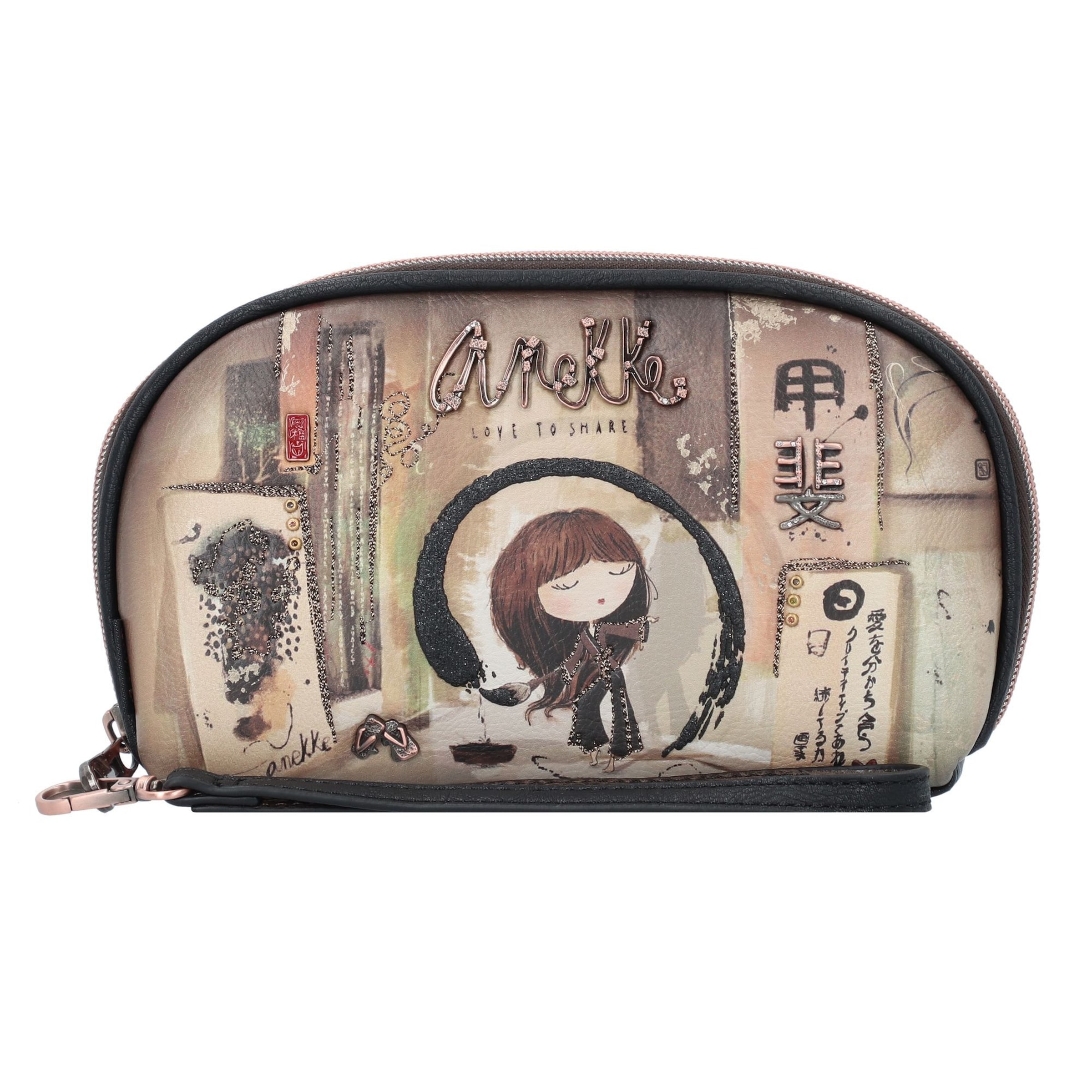 Anekke Wallet in Brown: front