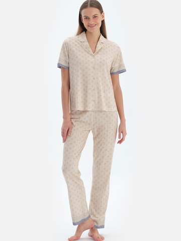 Pigiama di Dagi in beige: frontale