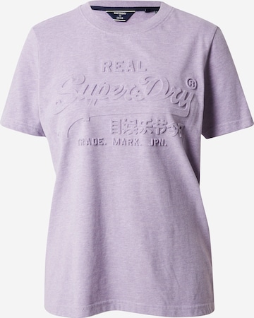 Superdry T-Shirt in Lila: predná strana